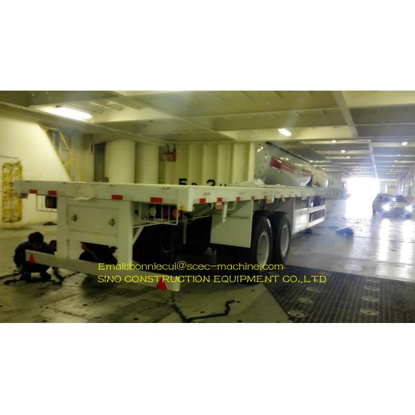 Carbon Steel Container Semi Trailer 3 Axle Flatbed Container Trailer 40ft