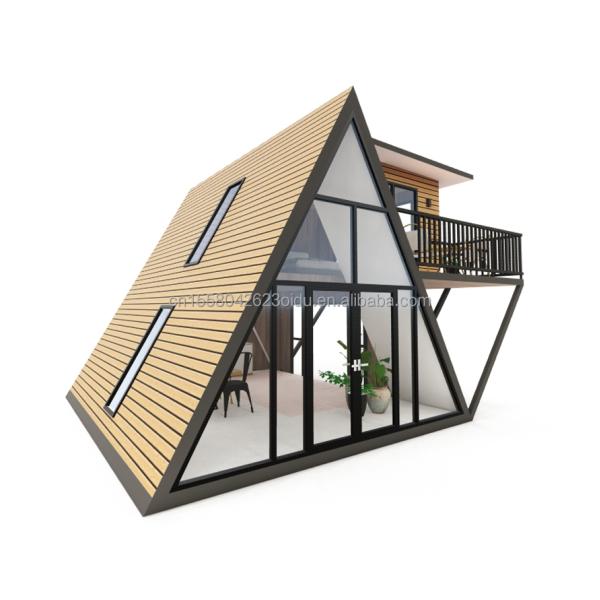 20ft or 40ft Hotel Detachable and Expandable Triangle Shape Structure Small Cabin A-Frame House for Bedroom or Villa