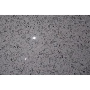 Polished 3200*1600MM Grey Engineered Artifical Quartz Slab Countertop Customized