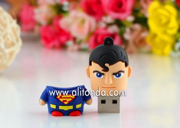 Cheap Very cute cartoon figures shape super man spider man USB flash drive for souvenir advertising promotional gifts for sale