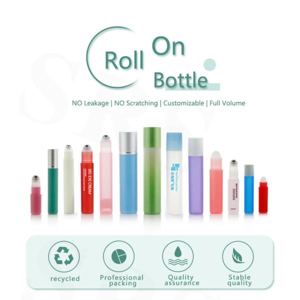 20ml Empty Wholesale Plastic Roller Ball Bottle Deodorant Gel Liquid Packaging PP Roll On Bottle