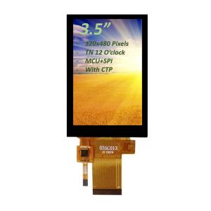 China High Brightness 3.5 Inch PCAP TFT Display MCU And SPI Interface 12 O'clock on sale