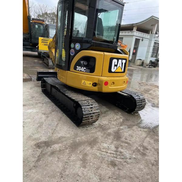 4 Ton Mini Caterpillar 304C Used CAT Steel Tracked Excavators Engineering Diggers