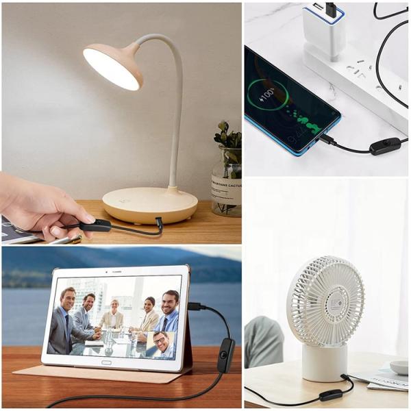 1m 5V 3A USB Type C Charger Power Cable with Switch ON OFF for Raspberry Pi