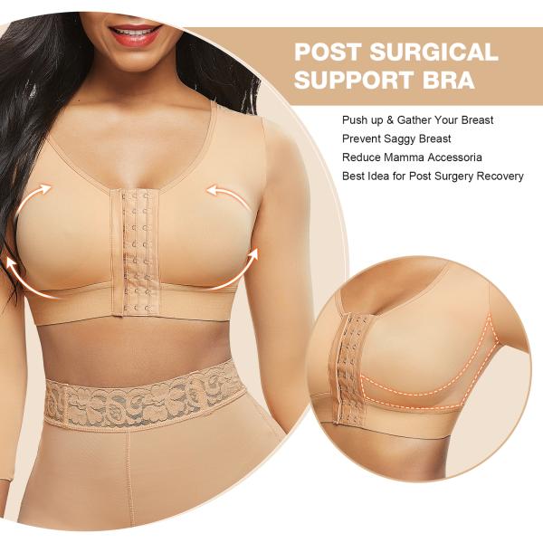 Firm Control Level Original Colombian Body Shaper Tops Bra for Automated Embroidery