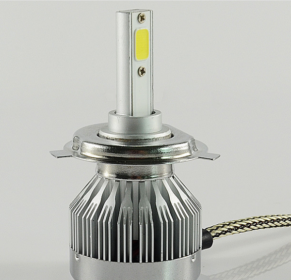 Hot Cheap C1 60W 6000LM Fanless H4 H/L LED HEADLIGHT with 6000K