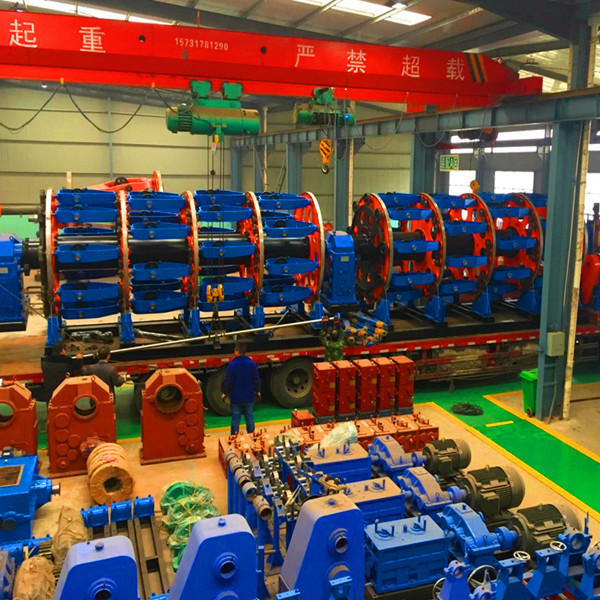 Individual Motor Driving Armoured Cable Machine Type 500/30 Spool With Column Receive Line Rack