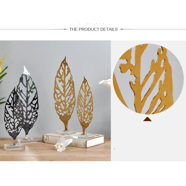 Custom Leaf Shape Shop Window Displays Accessories Artwork Display Stand