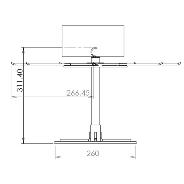 Merchandising Retail Store Fixtures Table Top Revolving Display Rack