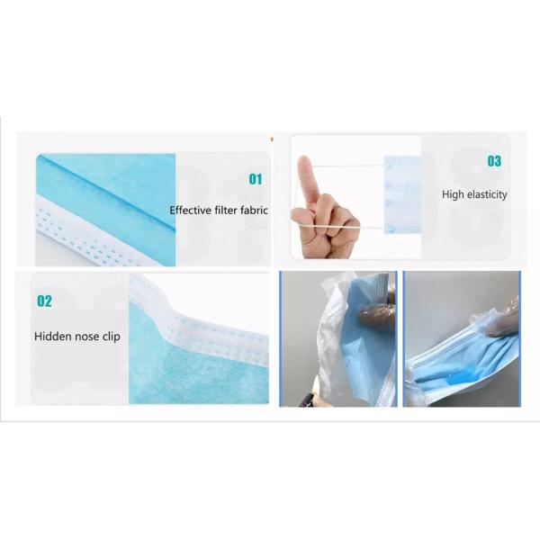 99.9% CE FDA Disposable Earloop Face Mask 50 Packs