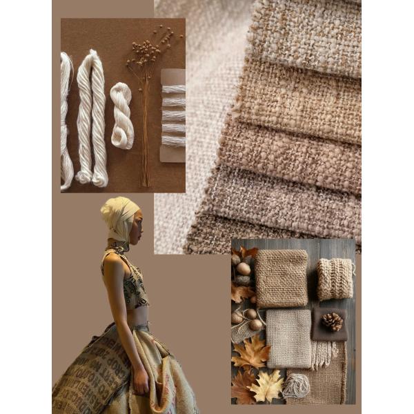 100% Polyester Linen Type Fabric ISO9001 Certified Woven Sofa Fabric for Home Textile