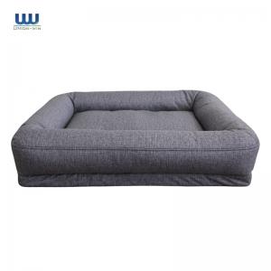 China Memory Foam Dog Bolster Bed Base Orthopedic Machine Removable Cover on sale