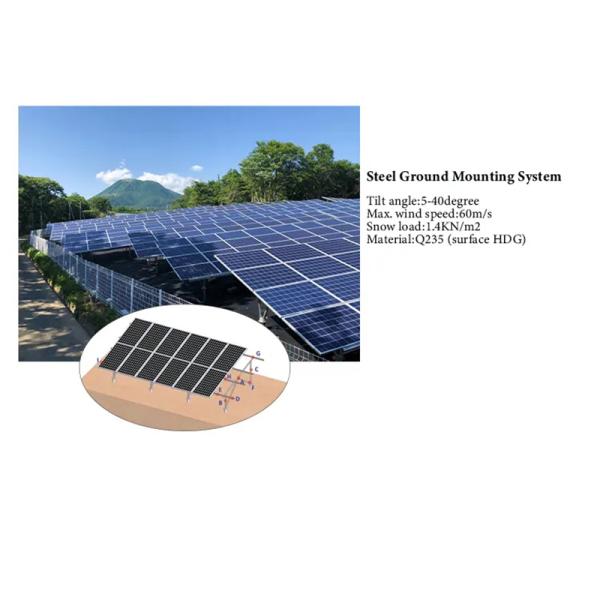 Adjustable Aluminium Ground Solar Mounting System Corrosion Resistance For Solar Installation