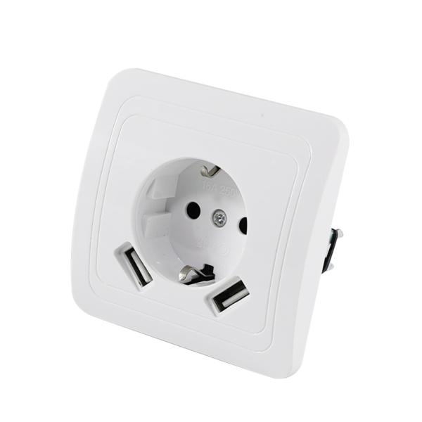European Standard Wall Socket 250V 16A Flush Mount