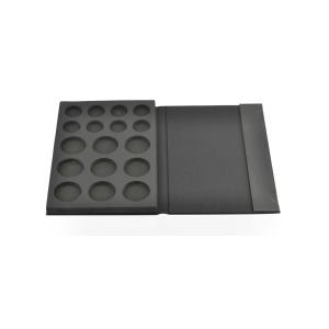 Adjustable Angle Empty Eyeshadow Palette Black Foldable OEM Service