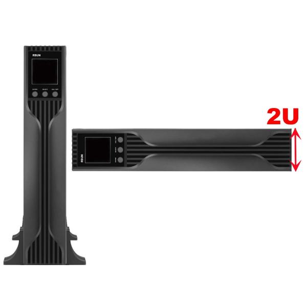 LCD Line Interactive Pure Sine Wave UPS 2000VA 19 Inch UPS Rackmount Backup RS232