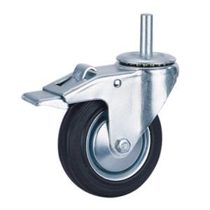 China Rubber trolley caster wheels on sale