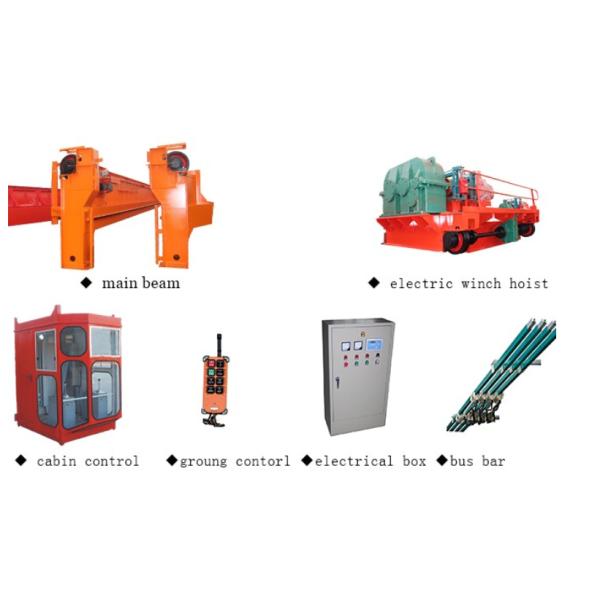 Span 10.5m - 41.5m Double Hoist Overhead Crane 5T 10T 20T Box Type Bridge Frame