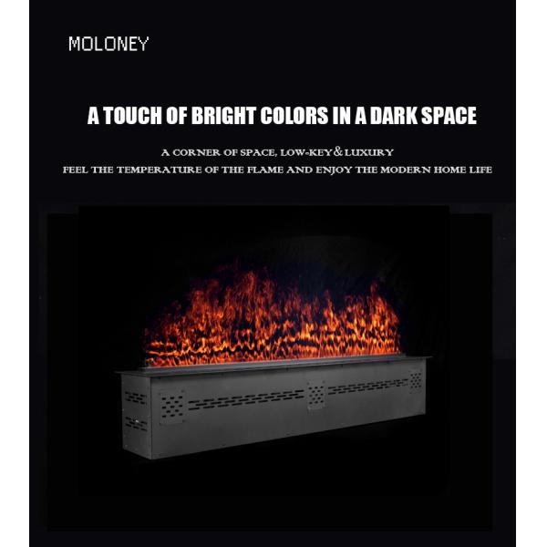 32'' Non Thermal Water Steam Fireplace LED Simulation Flame 3D Embedded