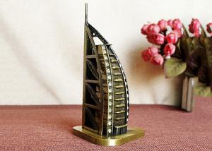 Best Bronze Plated DIY Craft Gifts World Famous Building Model Of Burj Al Arab Hotel wholesale