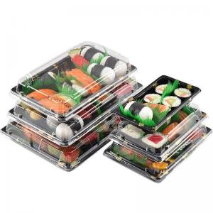 China Take Away Sushi Container Disposable Sushi Trays Food Container Packaging on sale