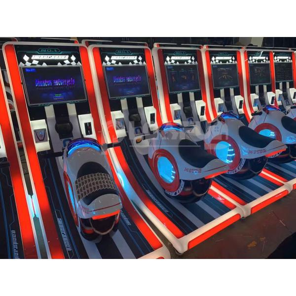 PlayFun New Coin Operated Kids Phantom Motor Super Motor Racing Game Arcade Motorcycle Motorbike Racing Gaming Machine