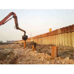 Vibrating Pile Drive Excavator Attachments Flexiable Control Silence Operation