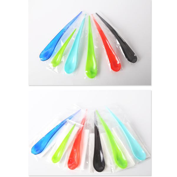 Eco-Friendly Biodegradable Spoon Fork Knife for Ice Cream Green PP Material 20.3cm Length