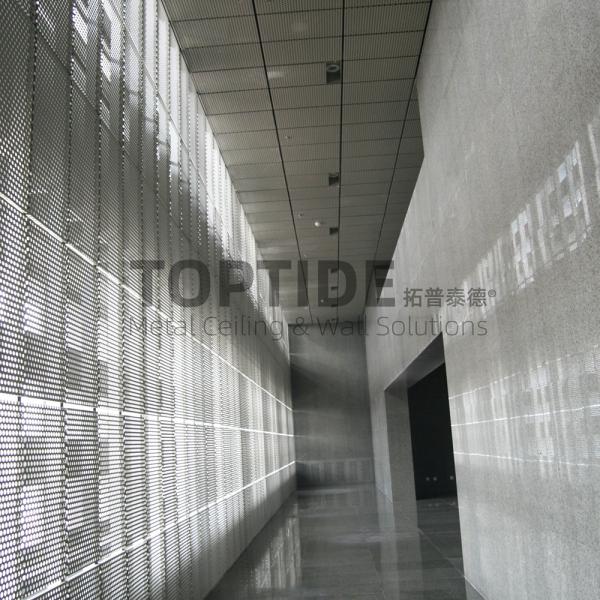 Commercial CTC Certification Acoustical 2x2 Lay In Ceiling System Perforated Metal Ceiling