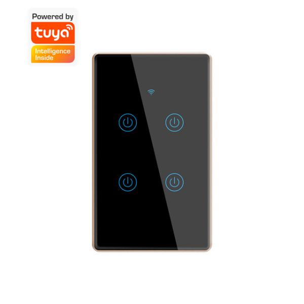 Classic US Standard Wifi Smart Wall Switch Voice Control Schedule Remote Control By Tuya App Smart Electric Switch
