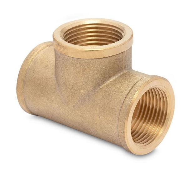 Sand casting copper pipe connector.