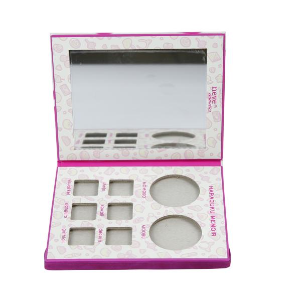 8 Colors Empty Eyeshadow Palette Containers 92mm Length with Elastisc Band Closure