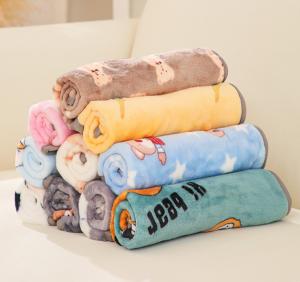 Best Cat Sleeping Blanket With Paw Print Dog Cat Soft Fleece Blankets Sleep Mat wholesale