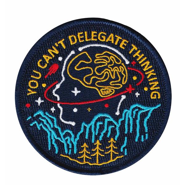 Custom Round Embroidered Cloth Badges Decoration Iron On Patches For Jackets