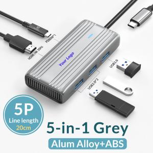 China USB 3.1 10 In 1 Type-C Multiport Docking Station Hub with Gigabit Ethernet and 4K HD HDMI on sale
