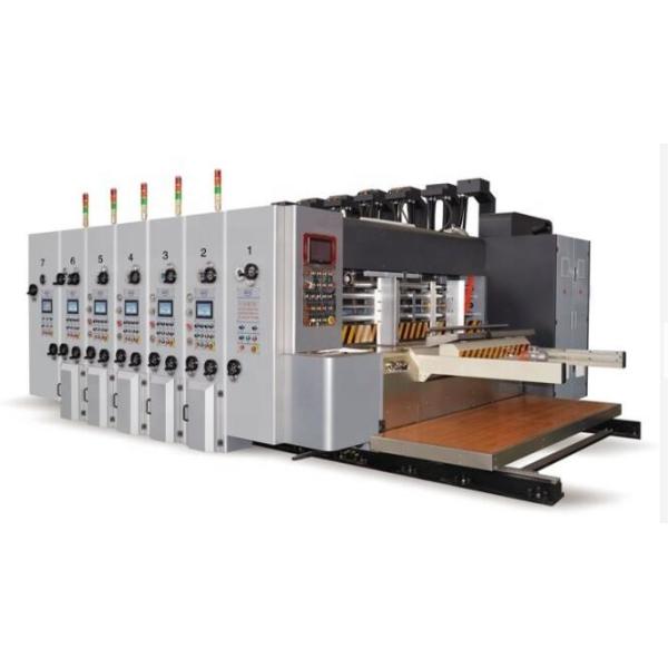 Computerized 2 Colors Flexo Printer Slotter Die Cutter Automatic High Speed