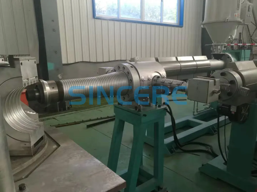 Large Diameter Double Wall Corrugated Dwc Pipe Making Machine HDPE Dual Wall Bellows Drainage Pipe Extrusion Machine