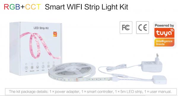 USB Wifi Controlled Led Strip 2 Rolls Of 32.8ft 16 Million Colors