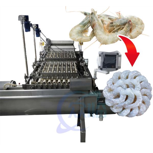 Practical Shrimp Peeling System 3KW Multifunctional For Shell Cleaning