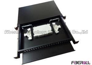 48 Fibers Slide Out Fiber Patch Panel With Rails And Front Board To Bear Pigtail