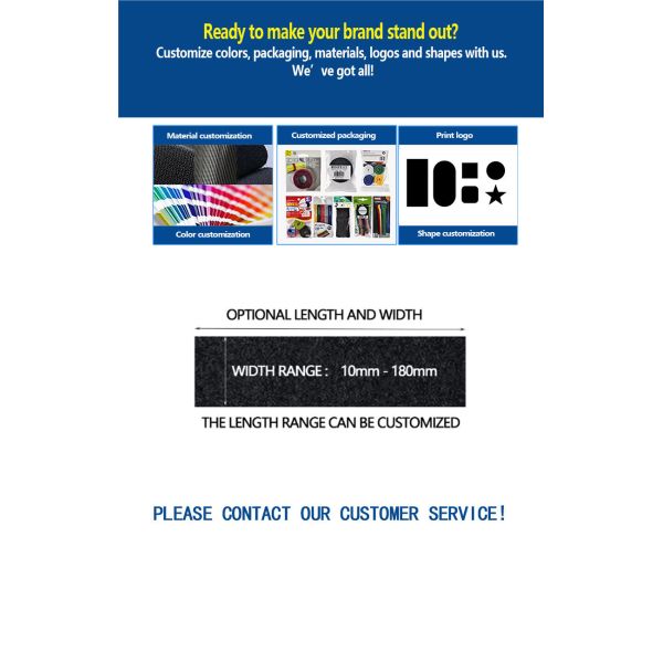 Nylon Hook And Loop Cable Tie Iron Buckle Adhesive Binding Strap Customization