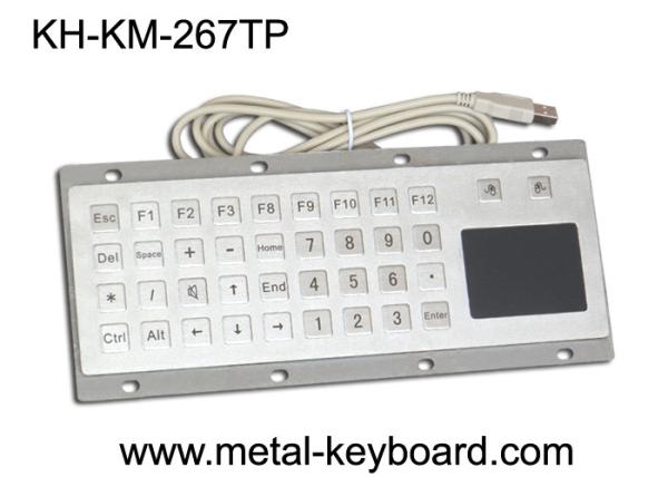 Cheap Custom Mine Vandal proof Metal Panel Mount Keyboard with Touchpad Mouse for sale