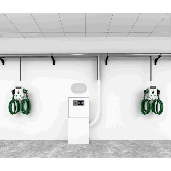 5000W 7500W Workshop Dust Extraction System , Central Dust Collector