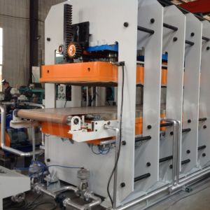 China Electrical Heating Hydraulic Rubber Vulcanizing Press Machine 2 Working Layers on sale