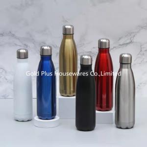 Best Eco-friendly keep cold stainless steel powder coated water bottle 22oz cola shaped vacuum insulated sports water bottle wholesale