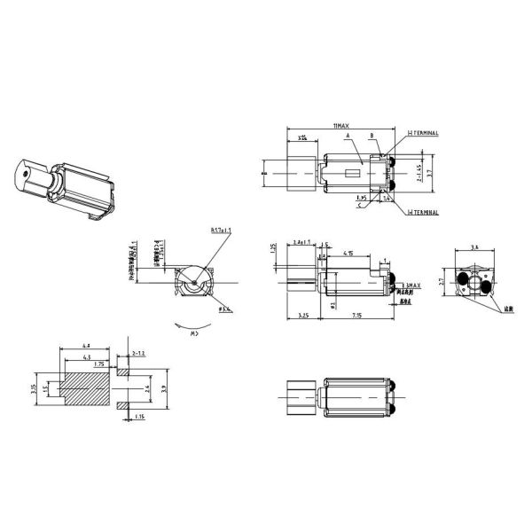 cylindrical surface mount 1.8V low current mini dc SMT pager motor for wearable device bracelet