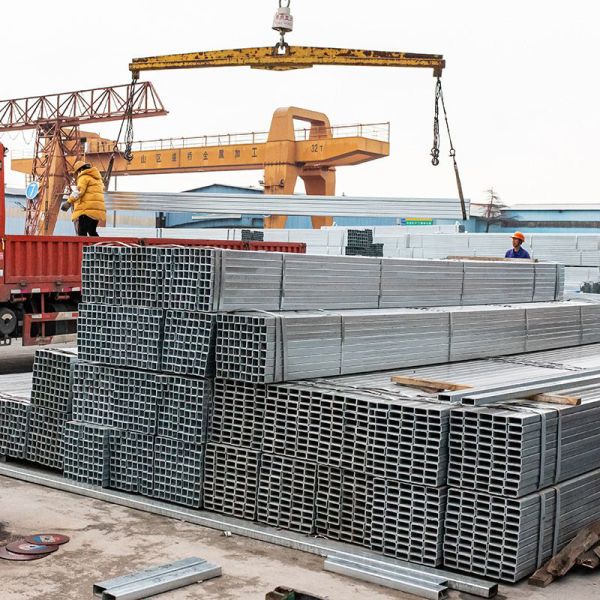 Large Stock Cold Rolled Pre Galvanized Welded square Rectangular Steel Pipe/tube Q235, Q235B Hollow Gi Pipe