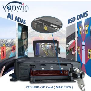 Best AHD 1080P 8CH 4G GPS Mobile DVR With Built-In ADAS DSM BSD Algorithm AI Powered wholesale