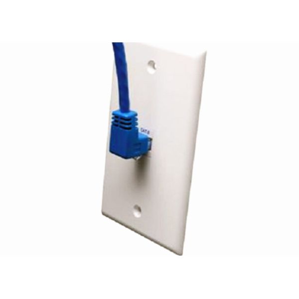 90 Degree RJ45 Angled Cat 6 Network Cable ABS Plug Material For Telecom Communication