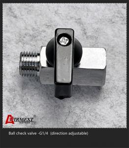 Best Direction Adjustable Safety Ball Check Valve G1/4 For Solenoid Valve Manifold wholesale